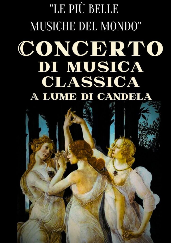 "le più belle musiche del mondo" Candlelit classical music concert for voice and piano!